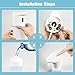immagine 7Rokurokuroku Dispenser Sapone Automatico, 500ml Distributore di Sapone Liquido con Sensore Intelligente Erogatore Sapone Touchless Gel Disinfettante Mani per Bagni Cucine e Ristoranti