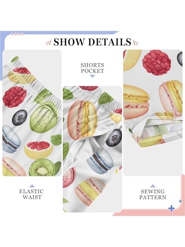 ZZKKO Macaron Fruit Colorful Boys Pants for Kids Jogger Pants with Pockets S4