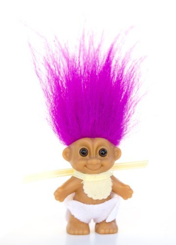 Muñeco Baby Troll Mini 2.5 Fucsia miniatura 1