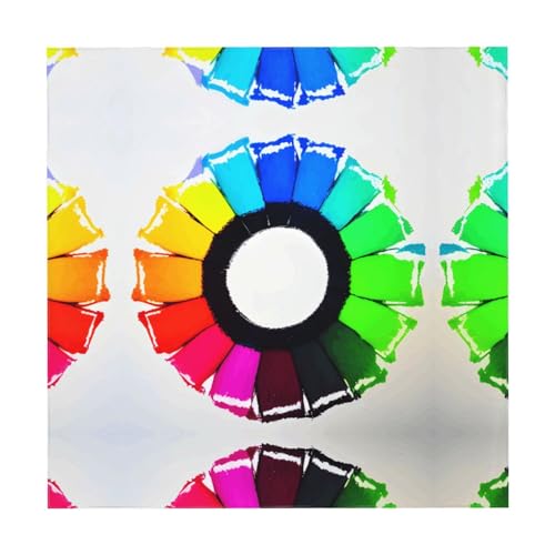 Nappe de camping et fête imprimée cercles crayons de couleur ACEPrints - 5