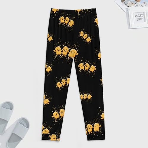 Chicken Nuggets Happy Dance Pajamas for Men Lightweight Pjs Sleepwear Soft Sleep Lounge Pant with Elastic Waistband3