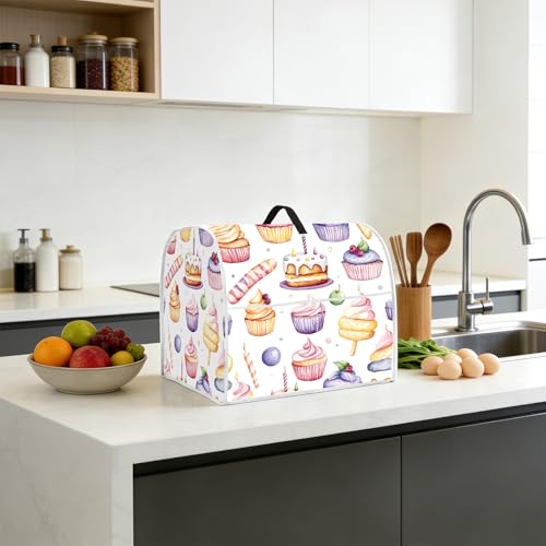 Image of Kitchen Dust Cover Compatible with 4.5 5 6 8 quart Stand Mixer | Kitchen Appliance Protective Covers with Top Handle and Pocket