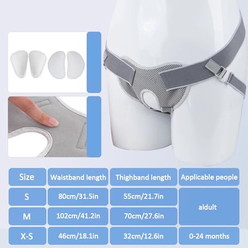 Faja para Hernia Inguinal, Banda de Soporte Ajustable Mediana miniatura 2