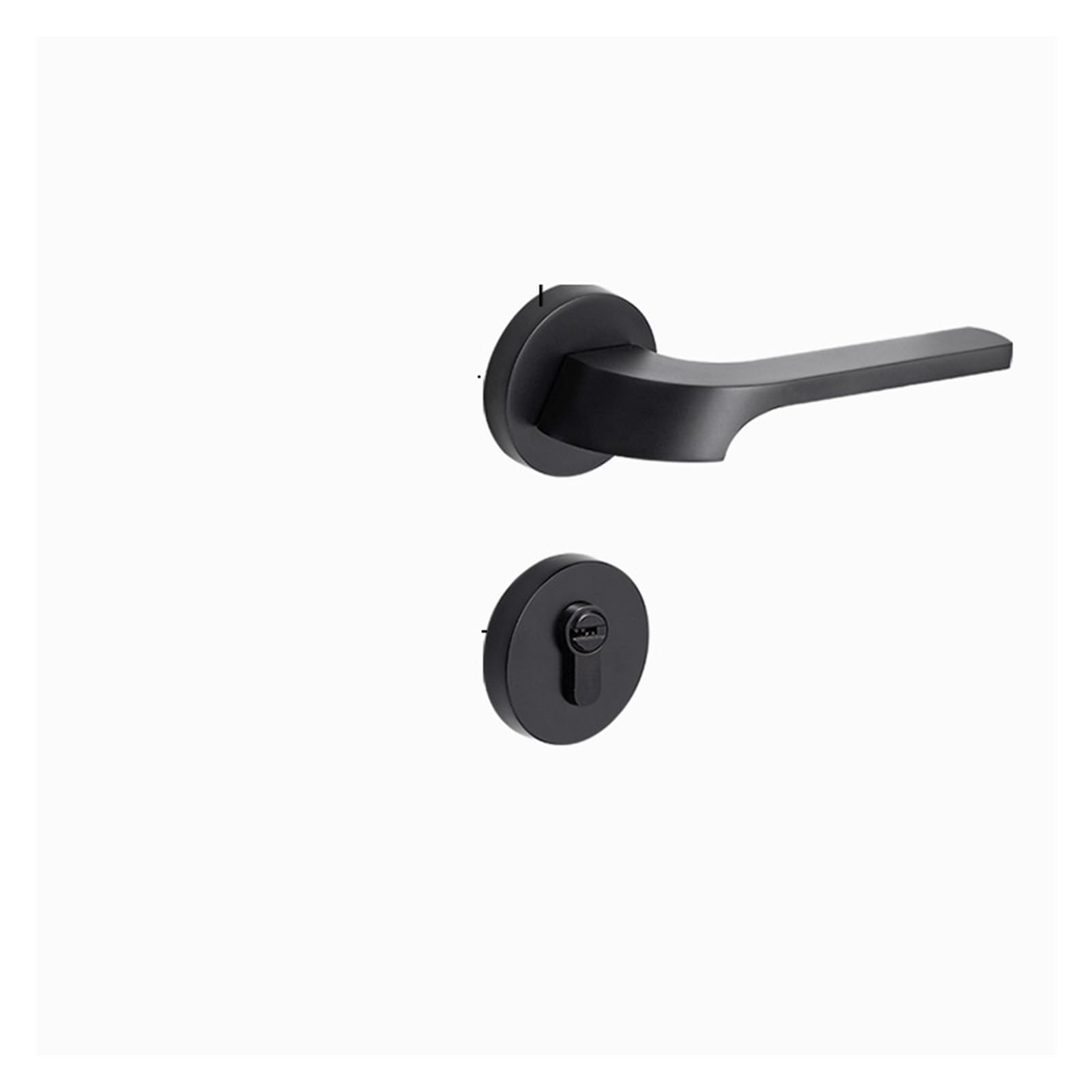 NYRXRYTCA Bedroom Door Lock Split Lock Handle Lock Household Indoor Magnetic Silent Bathroom Door Handle Complete Set of Wooden Door Lock(D Yahei 7255 magnetic suction)