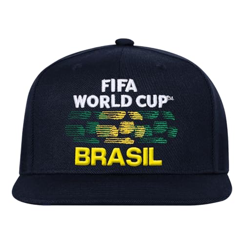 Outerstuff FIFA World Cup 2026 Country Flatbrim Snapback Baseball Cap Brazil One Size