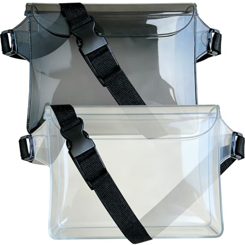 2 Pack Bolsas Secas Flotantes Impermeables para Teléfonos con Cinturón Ajustable para Uso en Playa miniatura 1