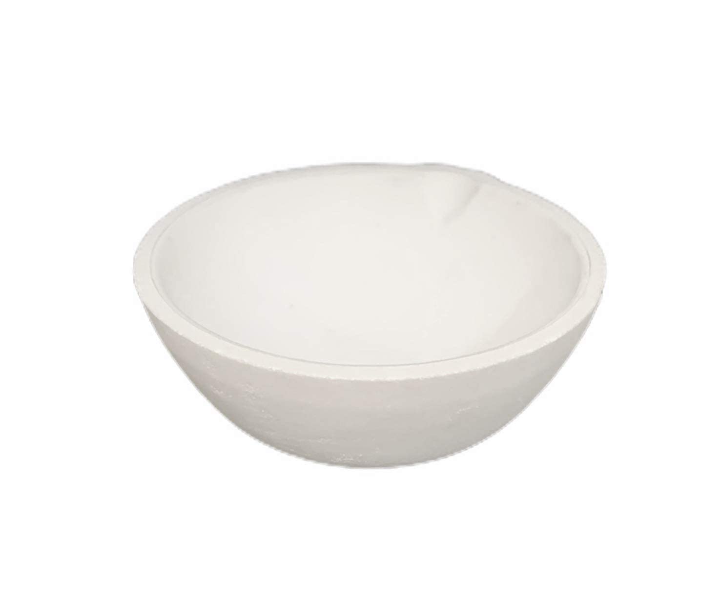 White Ceramic Melting Crucible Dish Cup 90mm for High Temperature Refining, Casting, Melting of Platinum, Gold, Silver, Copper & Scrap Jewellery for Jewellery Making & Repair, etc