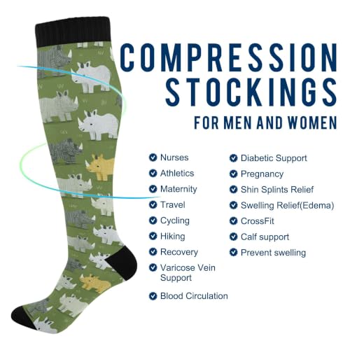Image of Fisyme Socks for Women Men Warm Comfort Athletic Crew Running Hiking Cycling Compression Socks