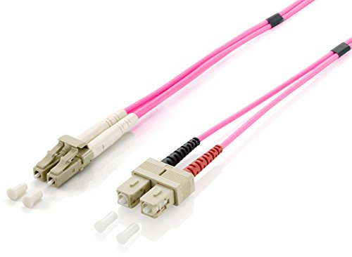 EQUIP 255539 CABLE DE FIBRA OPTICA 0,5 M OM4 LC SC VIOLETA