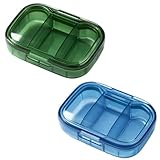 argtnayk 2pcs Pilulier,Boite A Pilule Et Pilulier Voyage,Mini Boite...