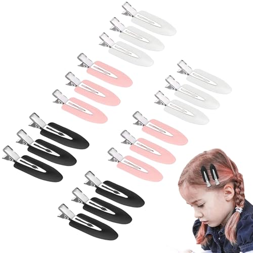 Mitdir 18 pinzas de pelo de metal sin costuras, pinzas para el pelo, pinzas para el pelo, pinzas para el pelo para niños pequeños, niñas, mujeres