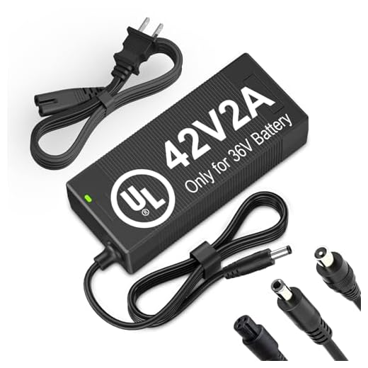 UL Certified 42V 2A Electric Scooter Charger, Compatible with Segway Ninebot/Gotrax Scooters and Jetson Hoverboards,Replacement Charger for 36V Lithium Battery – Auto Shut-Off, V0 Flame-Retardant Case