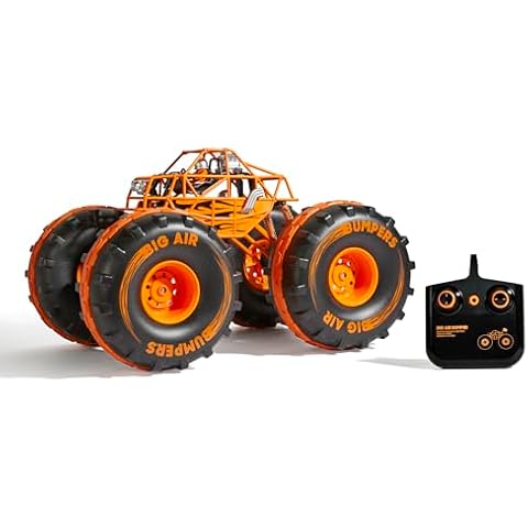 Sharper Image® 4x4 Giant Crusher Remote Control 4WD Truck, High-Speed Off-Road Monster Truck, All-Terrain Tires, LED Headlights, USB-C Rechargeable Battery, Oversized Shocks, 2.4 GHz Wireless Control Cover
