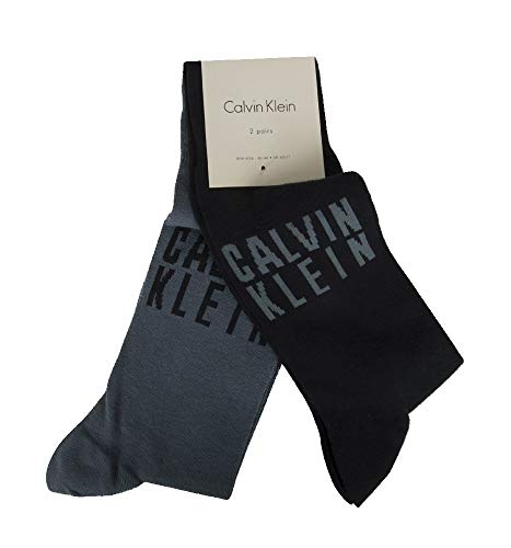 Chaussettes Calvin Klein homme lot de 2 paires socquettes coton noires ECP263