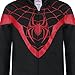 Marvel Spider-Man Miles Morales Boys Zip Up Hooded Sweatshirt and Pants Set for Toddlers and Big Kids – Black