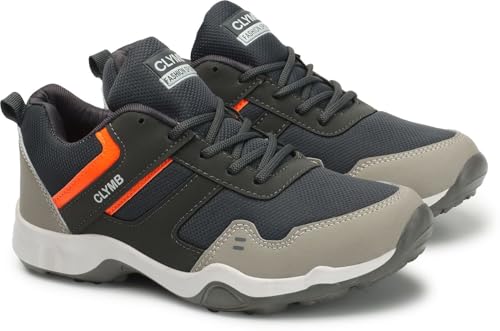 Image of CLYMB ES21 Sports Shoe with Synthetic Upper Lightweight Comfortable Mid Top Running Shoes for Men's & Boy's