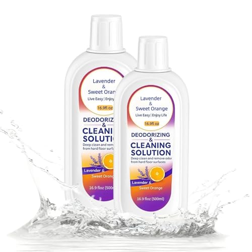 Limpiador para Suelos con Aroma a Naranja Dulce y Lavanda, 500 ml, para Madera, mármol y Piedra, fórmula con bajo residuo, Compatible con Tineco iFLOOR, Floor One S3/S5/S6/S7 Pro y Breeze(2pcs*500ml)