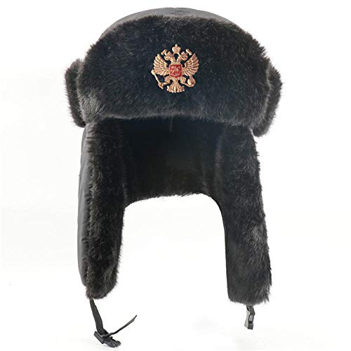 Chapka Homme Hiver imperméable et coupe-vent avec rabat oreilles pour la neige