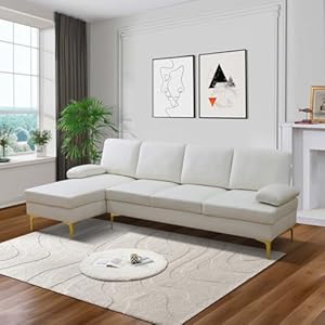 Lunacy Sectional Sofa Set for Living Room, Apartme...