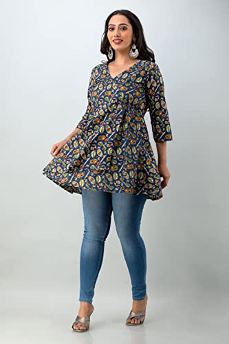 Image of feranoid Women Cotton Angrakha Kurti