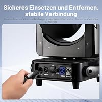 GINTOOYUN 2 Pack 3 Pin 20A Powercon Stecker 3 Pin wasserdichte Verriegelung PowerCon Stecker für LED-Display-Bildschirme, Strahlbeleuchtung, Audiosysteme usw (Öffentlicher Stecker) – Ansicht 5