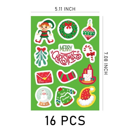 226 adesivi di Natale, adesivi per regali