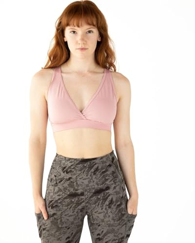 Image of Handful The FaV Bra, Medium Support Sports Bra, Pockets, Removable Pads, Deep Plunge Neck Line