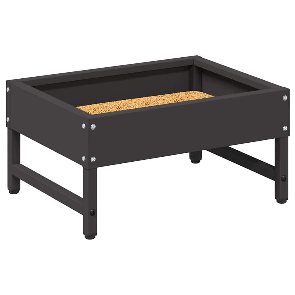 Mangiatoia per uccelli in acciaio laminato a freddo, 34 x 26 x 16 cm, resistente alle intemperie, con supporto per spiedini, per interni ed esterni, ideale come mangiatoia automatica
