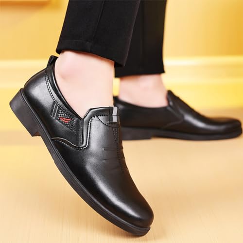 YZABEL Men's Comfort Dress Shoes Business Oxford Shoes Fashion Slip-On Round Toe Classic Modern Formal Leather Shoes Casual Loafers2