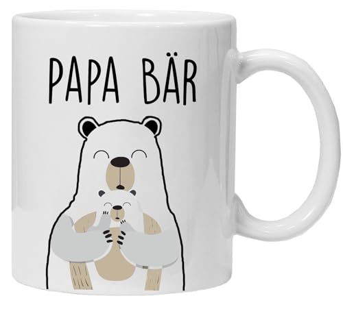 Tasse mit Spruch, Papa Bär, Weihnachtstasse lustige geschenke,...