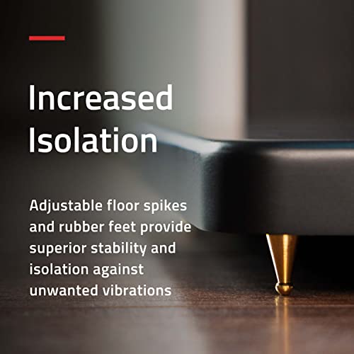 Fluancefloorspeakerstandsforsurroundsoundandbookshelfspeakerswithsolidconstructionadjustablefloorspikesrubberisolationfeetcablemanagementsquarebasematteblackpairss05s Urban Country Home Decor Fluance floor speaker stands for surround sound and bookshelf speakers with solid construction adjustable floor spikes rubber isolation feet cable management square base matte blackpair ss05s urban country home decor