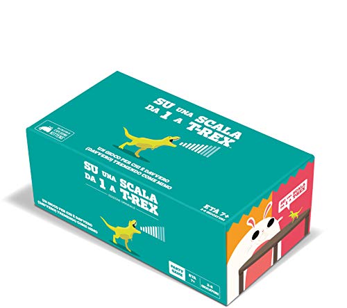 Asmodee - Op een schaal van Una tot T-Rex, kaartspel van Exploding Kittens, Edition in Italiaans, 8563