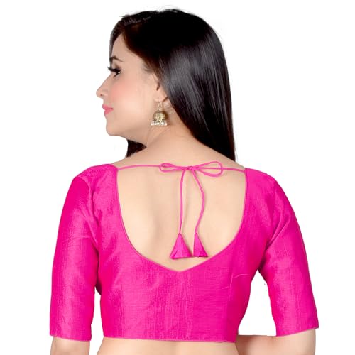 Image of Chandrakala Casual Blouses for Women Sarees,Readymade (B186-P)