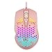 Produktbild Gaming-Maus, Wabenmuster, ergonomische kabelgebundene Maus mit Hintergrundbeleuchtung, 4000 dpi, RGB USB-Gaming-Maus für Mac, Laptop, Computer