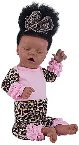 MWKL 50cm Nettes Reborn Baby Reborn Puppe Vollsilikon Körper Wiedergeburt Puppe 20 Zoll Lebensechte Realistische… – Bild 5