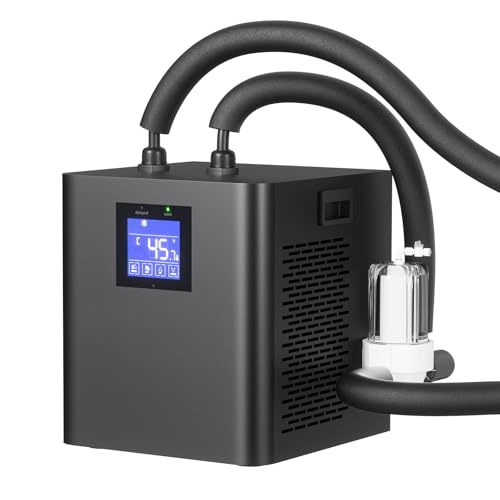 Ice Bath Water Chiller for Cold Plunge Tubs, 1/3 HP Upgraded Water Chiller with Pump, External Filter and Submersible Pump for Home and Professional Use