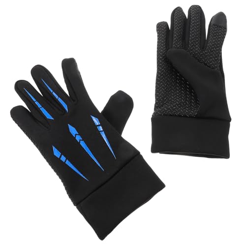 BUGUUYO Guantes para Guantes de Snowboard Guantes de Bicicleta Guantes de Pesca Hombres Guante de Motocross Hombres Guantes de Ciclismo Acolchados Guantes de poliéster Black