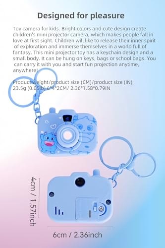Cartoon Projection Camera Keychain, Teddy Bear Bling Keychain, Mini Fast Push Game Keyrings – Portable Funny Cute Bag Charms, Creative Kids Birthday Gifts, Gifts for Adult & Kids3