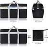 Foldable Travel Bag, 96L Extra Large Holdall Bag, Packable Duffle Bag, Lightweight Waterproof Duffel Bag, Black #1