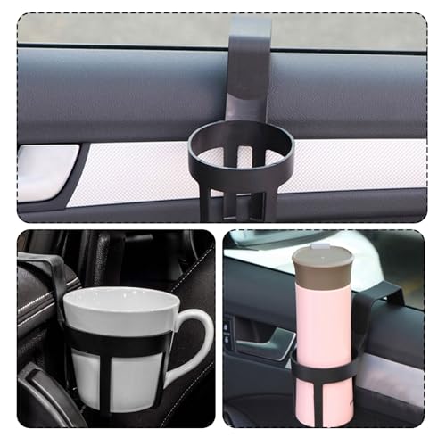 Portavasos para auto Colgante 5.5x2.8x5.5 pulgadas Pack 2 Negro miniatura 6