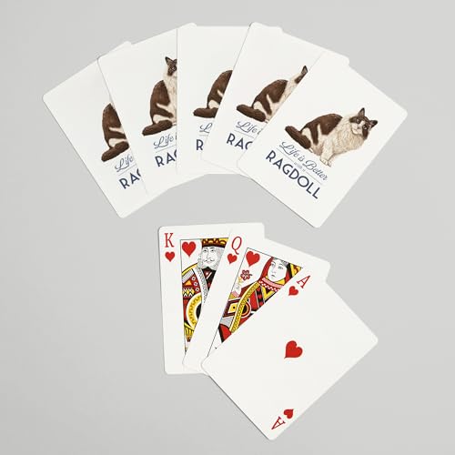 Lantern Press Baraja de 52 Cartas de Póker Ragdoll Cat miniatura 7