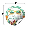 Summer Fun in The Sun Thank You Sticker Labels, 40 2" Party Circle Stickers by AmandaCreation, Great for Party Favors, Envelope Seals & Goodie Bags #1