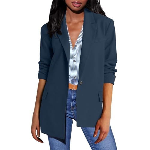 Blazer femme un bouton coupe régulière veste chic de travail