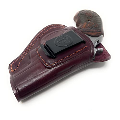 Cardini Leather Premium IWB Leather Holster for Concealed Carry | Fits Smith & Wesson K Frame and N Frame Revolvers, Model 60 | Rock Island M206 2" | Other 38 Special Revolvers4