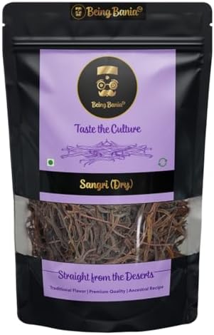 Being Bania Authentic Rajasthani Sangri 150gms | Dry Vegetable | Ready to Cook | Premium and Hand Picked | Free Recipe | Ker Sangar sabji | Sangari