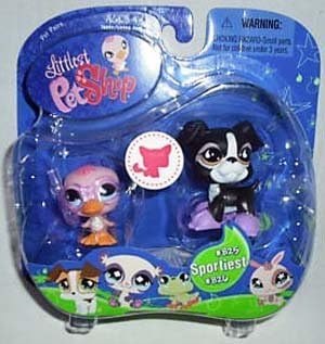 Littlest Pet Shop Series 3 Collectible Figure Duck and Boxer