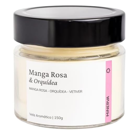 Vela Aromatica perfumada aroma de Manga e Orquidea 145g - MINERVA CANDLES