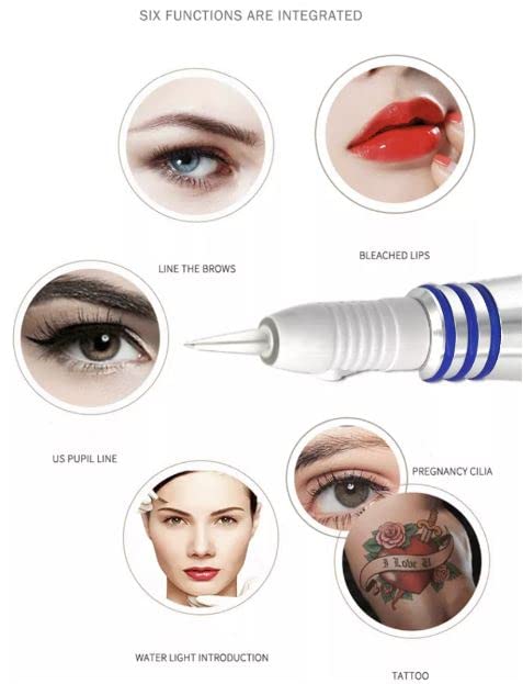 SD Enriching Beauty Charmant Premium Digital Permanent Makeup Machine with Digital Controller | PMU Machine for Eyebrow, Lip & Line | Adjustable Speed | Professional Tattoo Device (Silver) 2