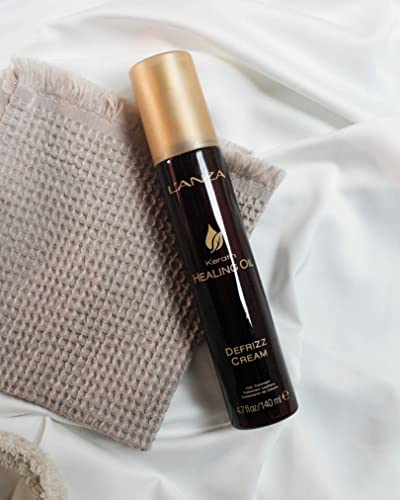 L’anza Keratin Healing Oil De-Frizz Cream , For A Shiny Finishing And A Long Lasting Look, With Triple Uv And Heat Protection, Suitable For All Hair Types, Travel-Size (4.7 Fl Oz) #TOP7