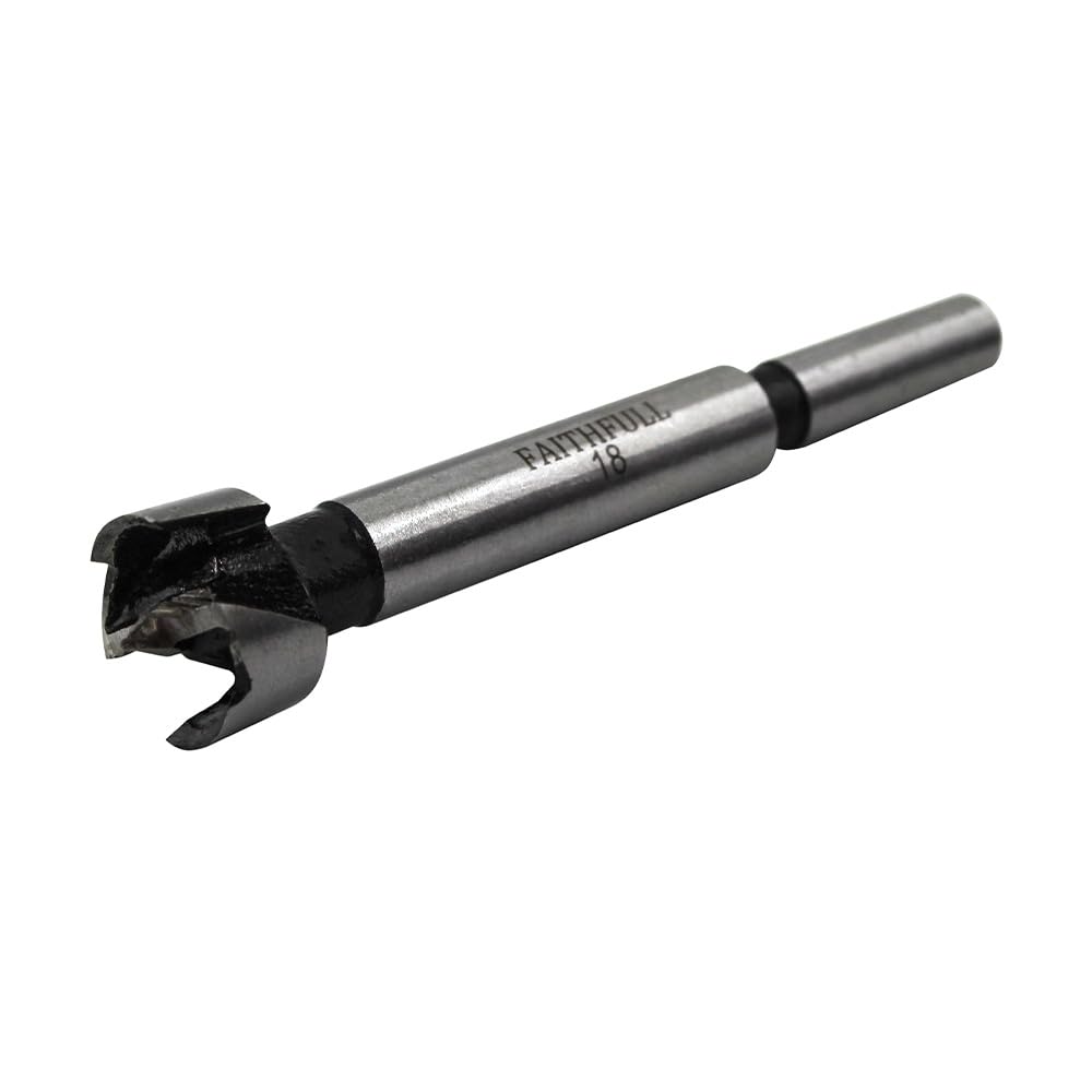 Faithfull FAIFOR18 Forstner Bit for Hardwood, Softwood, Drilling, Boring, Straight, Angled, Overlapping, Pocket holes - 18mm